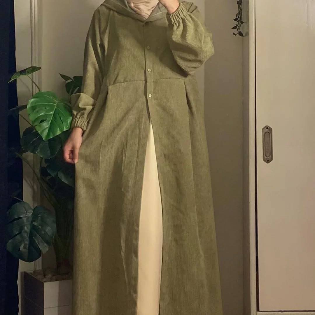 كوت قطيفة شتوي مضلع