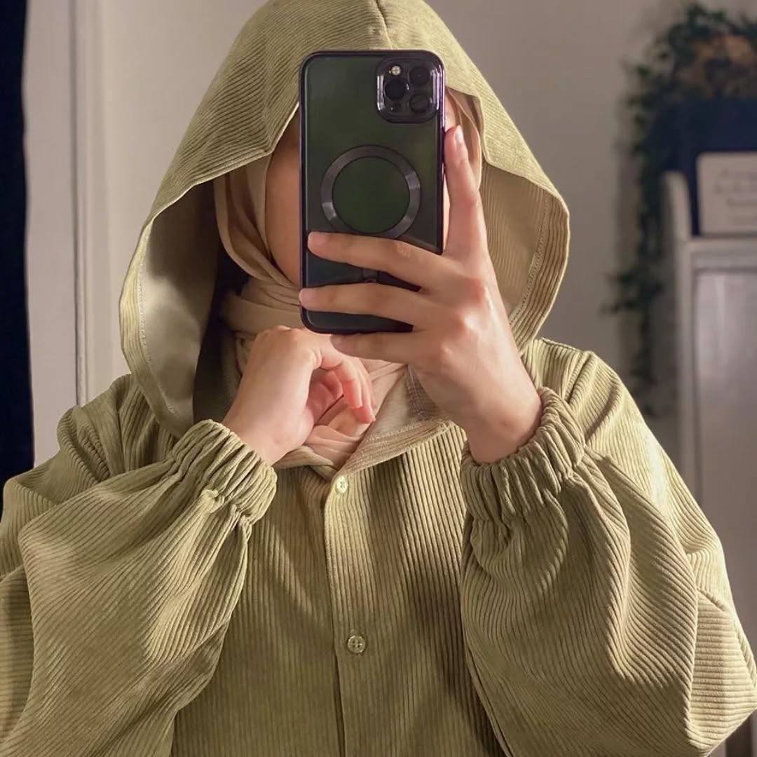 كوت قطيفة شتوي مضلع