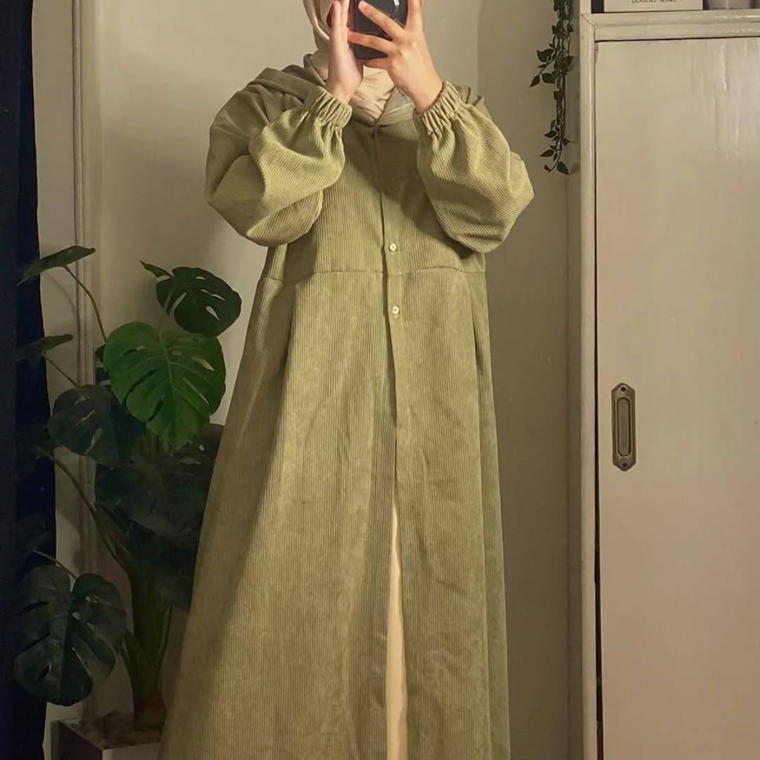 كوت قطيفة شتوي مضلع