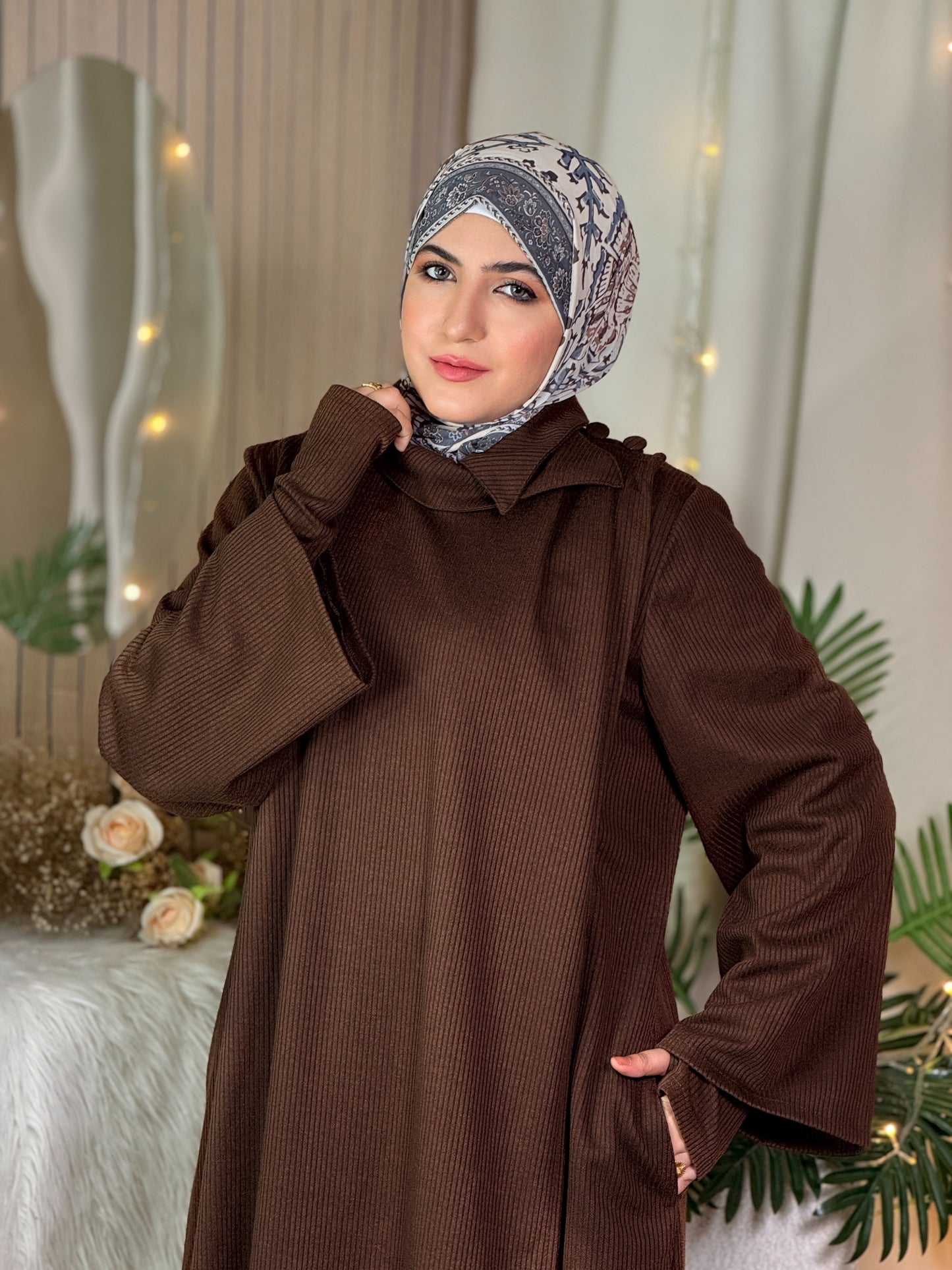 🤎عبايه ريب شروق