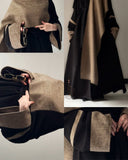 🧣عباية بحزام وسكارف جوخ🥻